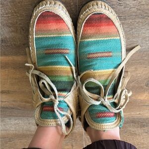 Colorful Striped Women's Shoes